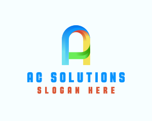 Professional Agency Letter A logo design