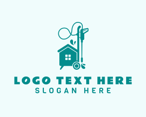 Wash - Pressure Washer House logo design