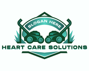 Grass Lawn Mower logo design