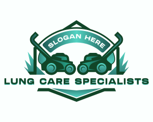 Grass Lawn Mower logo design