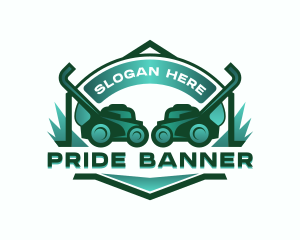 Grass Lawn Mower logo design