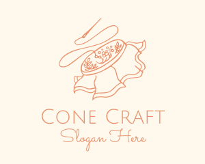 Embroidery Sewing Fabric logo design