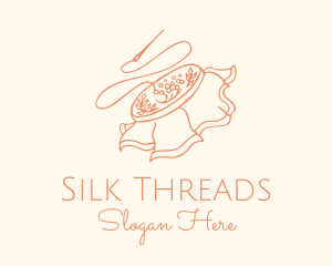 Embroidery Sewing Fabric logo design