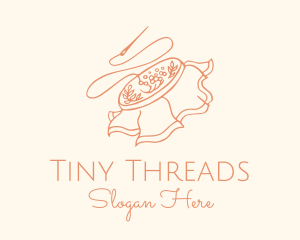 Embroidery Sewing Fabric logo design