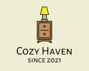 Bedroom - Lamp Cabinet Furniture logo design