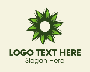 Farming - Eco Leaf Flower logo design