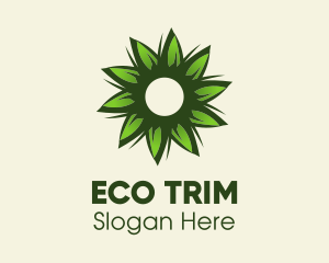 Eco Leaf Flower  logo design