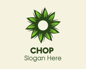 Green - Eco Leaf Flower logo design