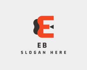 Vlog - Multimedia Wavy Letter E logo design