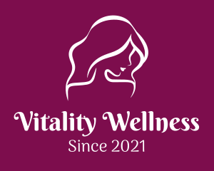 Beautiful Wellness Lady  logo design