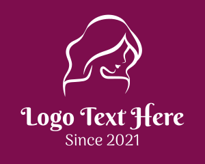 Aesthetics - Beautiful Wellness Lady logo design