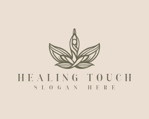 Flower Yoga Wellness logo design