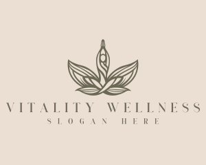 Flower Yoga Wellness logo design