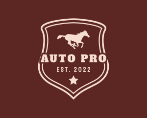 Wild West - Western Rodeo Horse logo design