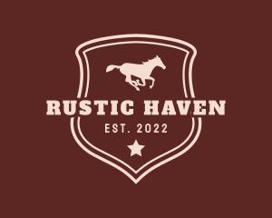 Western Rodeo Horse logo design