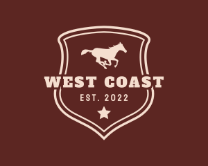 Western Rodeo Horse logo design