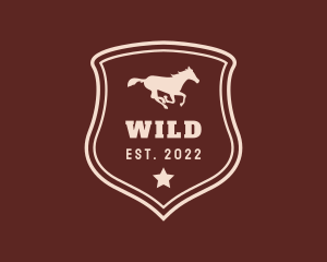 Western Rodeo Horse logo design