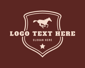 Western Rodeo Horse Logo