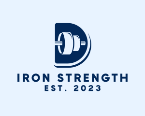 Powerlifting - Barbell Weight Training logo design