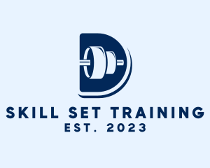 Training - Barbell Weight Training logo design