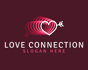 Romance - Online Dating Romance Heart logo design