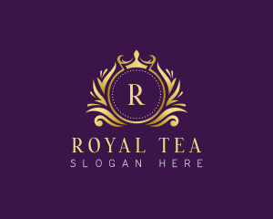 Crown Wreath Royal logo design