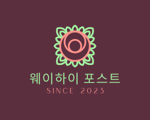 Yoga Rose Bud logo design