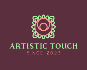 Yoga Rose Bud logo design