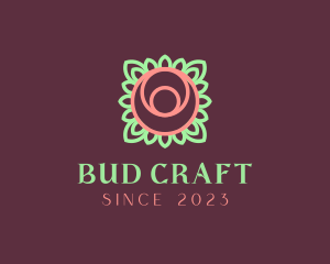 Bud - Yoga Rose Bud logo design