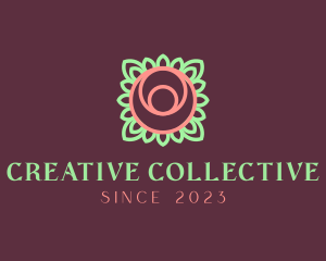 Yoga Rose Bud logo design