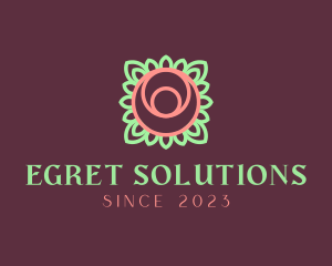 Yoga Rose Bud logo design