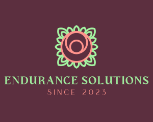 Yoga Rose Bud logo design