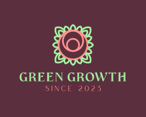 Yoga Rose Bud logo design