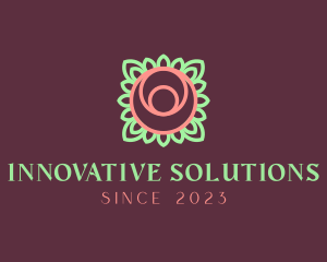 Yoga Rose Bud logo design