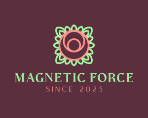 Yoga Rose Bud logo design