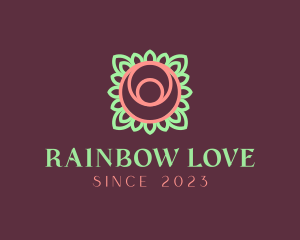 Yoga Rose Bud logo design