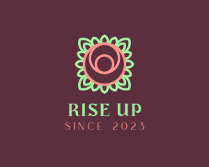 Yoga Rose Bud logo design