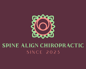 Yoga Rose Bud logo design