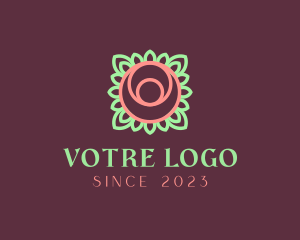 Yoga Rose Bud logo design