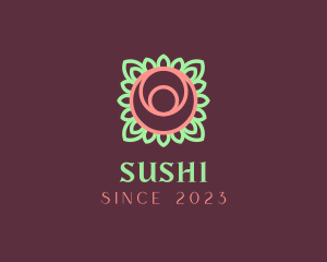 Yoga Rose Bud logo design