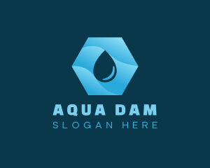 Purified Aqua Droplet logo design