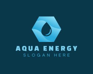 Purified Aqua Droplet logo design