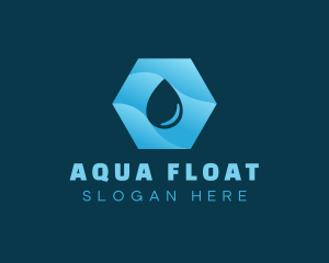 Purified Aqua Droplet logo design