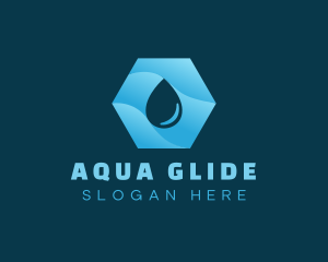 Purified Aqua Droplet logo design