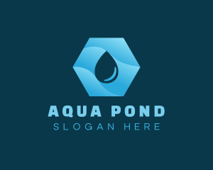 Purified Aqua Droplet logo design