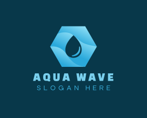 Aqua - Purified Aqua Droplet logo design
