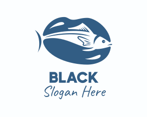 Aquatic - Blue Mackerel Fish logo design