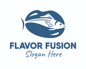 Taste - Blue Mackerel Fish logo design