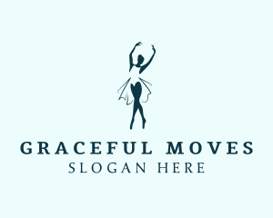 Ballerina Dance Studio logo design