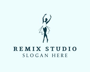 Ballerina Dance Studio logo design